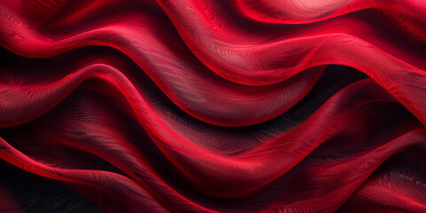 soft abstract threade silk wave desktop copy fabric up black close fold background dark drapery Red isolated black Satin wallpaper frame border clothes red decor satin BorderIsolated material shine 