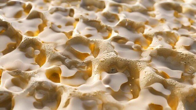 The surface is a maze of raised bumps and indented dips giving it a rugged and uneven texture.