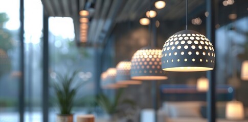 Modern Lighting Choices. Interior designer selecting lighting fixtures concept