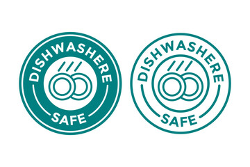 Dishwasher vector logo template. This design suitable for label product.