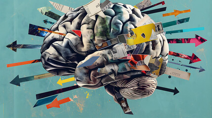 Brain Collage Art