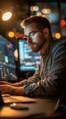 Obraz premium Data Magic. Database administration optimization concept