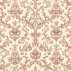 Fototapeta premium seamless damask pattern
