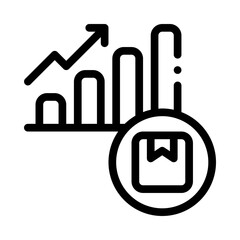 product selling line icon