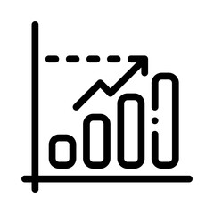 sales amount line icon
