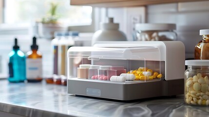 Smart pill dispenser with builtin AI for personalized medication schedules profound visual analysis of smart medication management in future healthcare