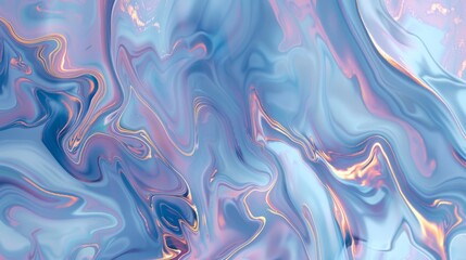 Obraz premium A close up of a blue and pink liquid that is flowing, AI