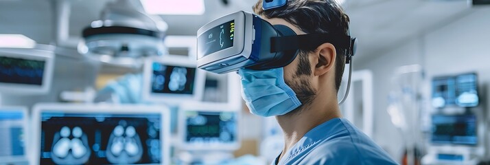 Virtual reality simulation analyzing patient data for surgical planning detailed image analysis of VR technology in future medical simulation