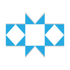 Abstract Geometric Element. Isolated on White Background. Vector Illustration.