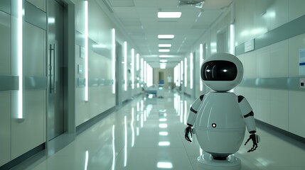 Voicecontrolled AI assistant assisting healthcare professionals with patient care tasks exhaustive visual investigation of AIdriven hospital support systems in the future