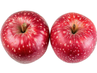 red apples isolated on white