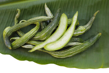 Snake gourd or serpent gourd