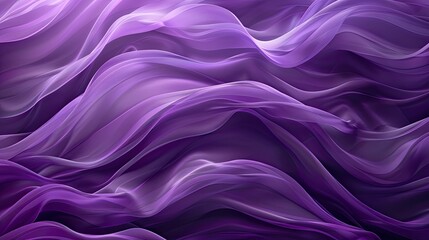 Fototapeta premium A purple wave of fabric. The image has a dreamy, ethereal quality to it