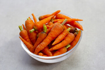 Fresh baby carrot, Excellent source of vitamin A and beta-carotene