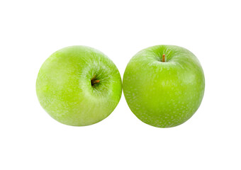 green apple isolated  on  transparent png