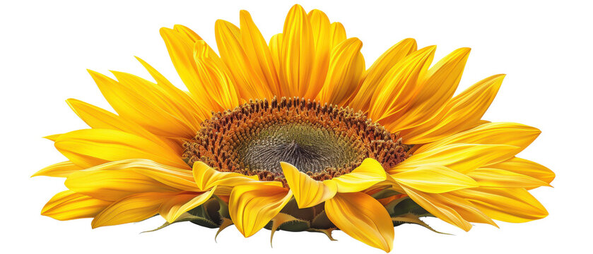 Close-up of a vibrant yellow sunflower.
