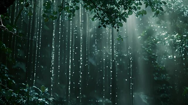 The air was thick with humidity droplets of water hanging in the atmosphere like small crystals.