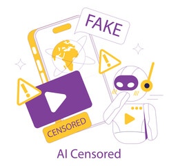 ai for video creation2. Flat Vector Illustration