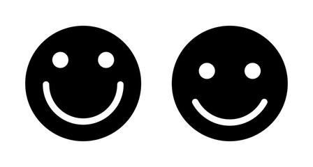 Smile icon vector isolated on white background. Smile vector icon. Emoticon Icon vector. Emoji