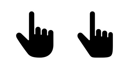 Fototapeta premium Hand click icon vector isolated on white background. pointer icon vector. hand cursor icon vector