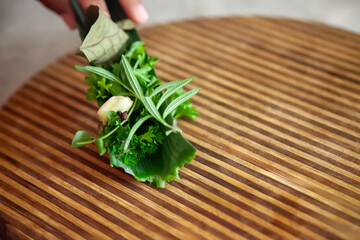Traditional Herb Bouquet Garni for Cooking