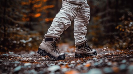 astronaut walking on the moon wearing hiking boots walking on a Space conquest 