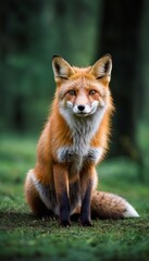 Red Fox in a Forest