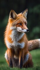 Fototapeta premium Red Fox in a Forest
