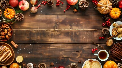 Thanksgiving Celebration Traditional Dinner Setting Food Concept