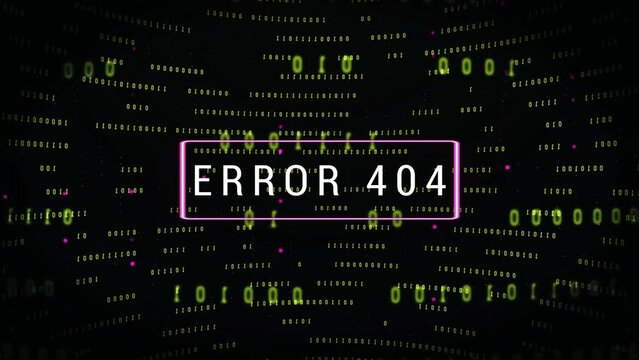 computer hacking error message. technology background effect, Error 404 Warning message.