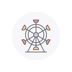 Ferris Wheel Vector Icon
