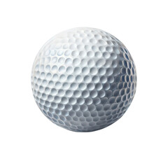 Close-up image of a white golf ball, highlighting its dimpled texture, perfect for sports, leisure, and golfing-related designs.