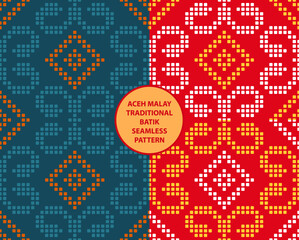 indonesian aceh malay batik seamless pattern