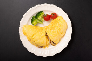 オムレツ（ブラウンマッシュルーム）