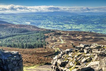 A Welsh Country Path (Moel Famau Country Walk in North wales, UK.)

