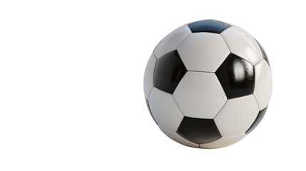 Soccer ball on transparent background
