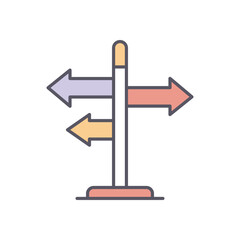 Road Sign Vector Icon