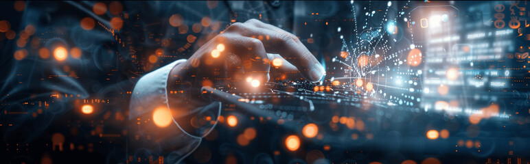 Futuristic Medical Technology Doctor Using AI for Diagnosis and Research on Virtual Interface