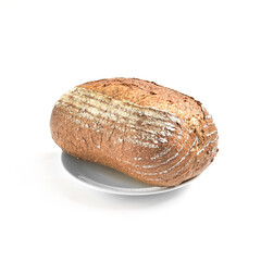 Whole wheat bread. There are photo and vector versions for design idea. Different from other types, bread made with whole wheat is a little bit tough, dry. It is very famous in Europe and North Americ