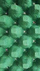 Padrão verde de caixa de ovos.