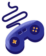 Handheld Gaming Console Illustration Elements 