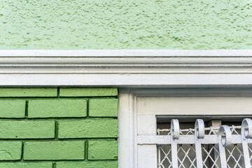 old window on a wall