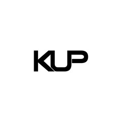 kup typography letter monogram logo design
