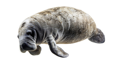 Manatee on transparent background