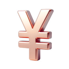 Obraz premium 3d yen symbol