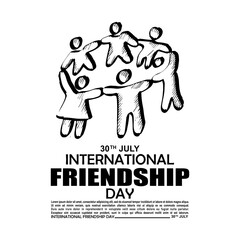 International Friendship day, 30 July, Poster and banner