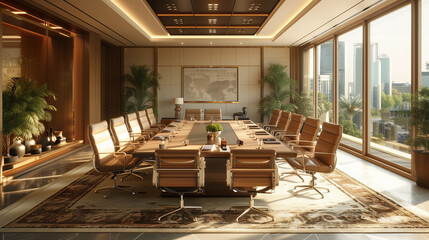 Fototapeta premium interior of a big meeting room