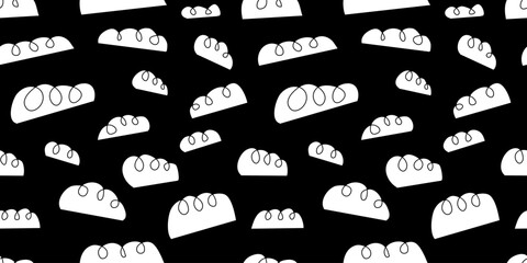 Abstract shapes illustration background. Seamless pattern.Vector. 抽象的なかたちのイラストパターン　背景素材
