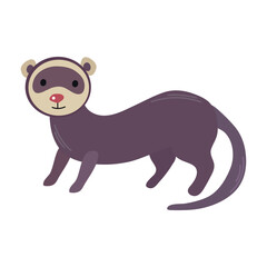 Ferret icon clipart avatar logtotype isolated vector illustration