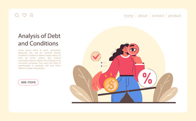 Refinance process web or landing. Loan rate reduction to lender